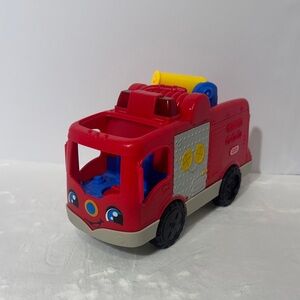 2016 Fisher-Price Little People Helping Others Fire Truck with Sounds works